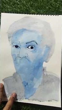 Beautiful Human Portrait Drawing with Pen & Ink | Step by Step Realistic Sketch