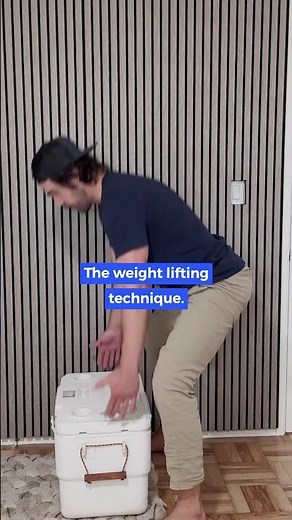 Weight lifting technique strains less