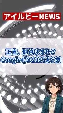 【期待外れ？】Google I/O 2026発表まとめ #gemini #google