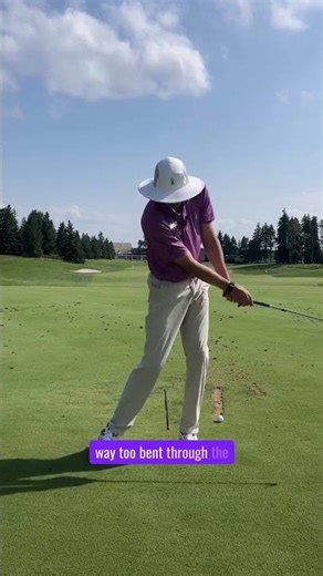 Can’t see two cheeks at impact? 🍑 Watch your lead knee