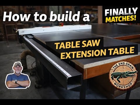 DIY Table Saw Extension Table | Small Shop Upgrade That Finally Matches
