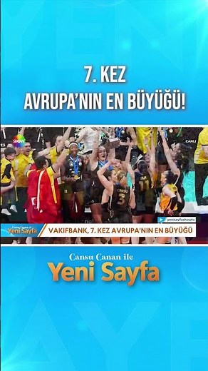 Vakıfbank, 7. kez Avrupa'nın en büyüğü! | #YeniSayfa #shorts