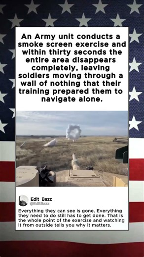 An Army unit conducts a smoke screen exercise and within thirty seconds