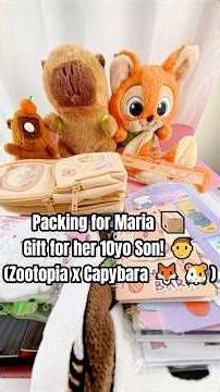 ASMR Packing 2 Scoops ZOOTOPIA x CAPYBARA! 🦊🐹 (The Coolest Gift for a 10-Year-Old Boy! 👦✨)