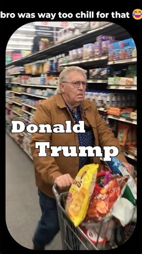 Bro Met Donald Trump At The Grocery Store 😂 #hopecore #hopelesscore #funny