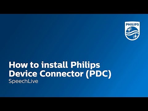 How to install Philips Device Connector (PDC)
