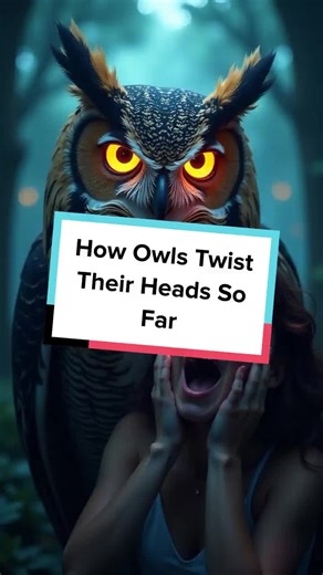 Ever wondered how owls rotate their heads almost 270 degrees? Discover the mind-blowing adaptations behind this amazing feat! #birds #naturefacts #wildlife #adaptations #curiosity
