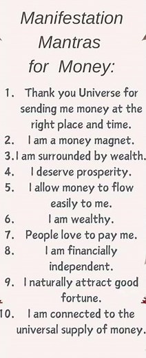 10 Powerful Manifestation Mantras for Money 💸 | Attract Wealth & Abundance Daily