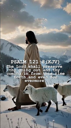 The Lord Preserves Me ✨ | Psalm 121:8 | God Watches Over My Steps #christmas #bibleverse #quotes