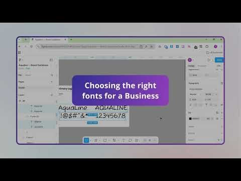 Choosing the right font.
