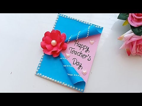 DIY Teacher's Day card/ Handmade Teachers day card making idea