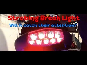Strobing Brake light on a Motorcycle!! Kawasaki Versus (GS100A)
