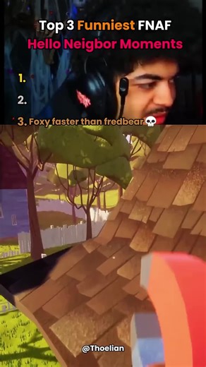 Top 3 Funniest FNAF Hello Neighbor Moments #fnaf #fivenightsatfreddys #scarygames #horrorgames #fyp