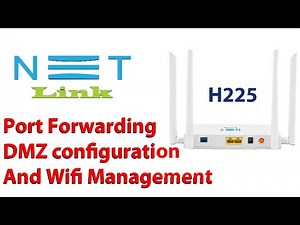 net link router h225 configuration | wifi ,DMz and portforwarding