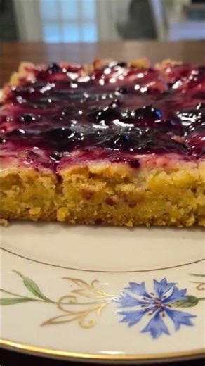 lemon blueberry jam bars #cooking #cookingvideo