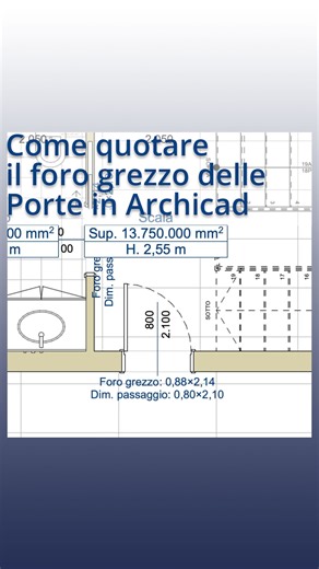 Come quotare il foro grezzo delle Porte in #archicad #tutorial #bim #archicadlearn #archicad29 #archicadlearning #archicadtutorial #archicadtutorials #archicaditalia #archicaddesign #archicad28 #archicad27 #archicad26 | ARCHICAD-Blog di Luca Manelli