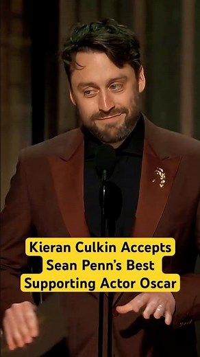 Kieran Culkin Accepts Oscar for Best Supporting Actor on Sean Penn's Behalf | 98th Oscars (2026)