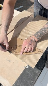 2.3M views · 921 reactions | How To Cut Tile Into Curved Surface Scribing a tile into a curved ceiling or surface will be one of the tricker cuts you do in tiling. Using something like a piece of cardboard to template the curved / angled section of the cut will give you a nice head start 邏. Have you done this before? #how #howto #tile #bathroom #renovation #homeimprovement #diy #doityourself #build #tips | Jackthetileruk | Facebook