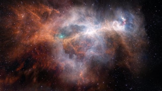 氪星TV Brainiac飞船释放星际探测器经过星云到达Krypton行星地表