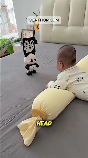 This little lucky rabbit toy that Dad bought for the baby is so much fun! It sings and dances,