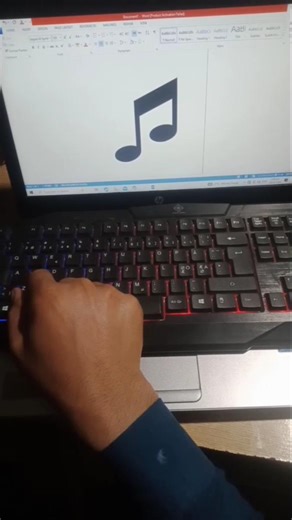 Shortcut Key In MS Word For Music Symbol | English Tutorial Shorts | Tech pro