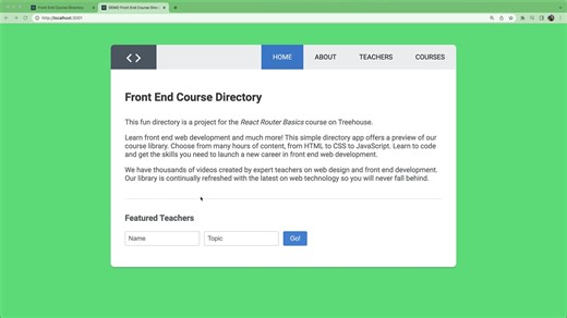 Navigating Routes Programmatically