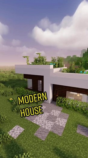 Easy Modern House Build Tutorial in Minecraft