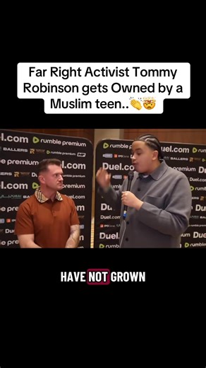 Tommy Robinson Confronted by Muslim Teen in England