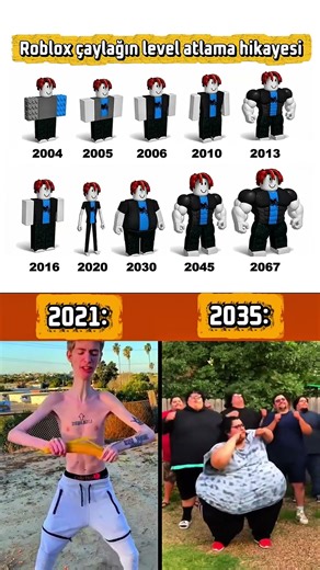 Roblox Noob 2004’ten 2067’ye… Update’i Abartmışlar 😂 #komik #keşfet