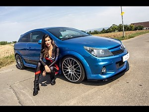 Tuning für den Opel Astra H GTC OPC mit Felgen, Fahrwerk, Auspuff by JMS mit unserem Model Sabrina