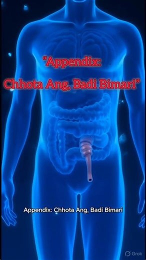 Appendix: Chhota Ang Badi Bimari | Appendix Kya Hota Hai? #facts #shorts #health