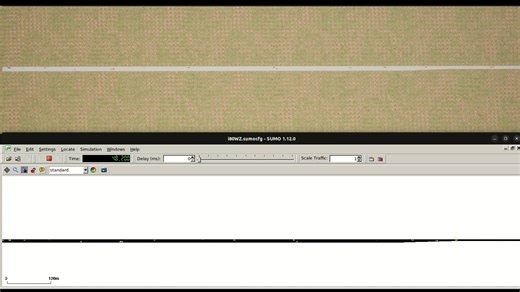 Simulated Vehicle Merging Behavior in a Freeway Work Zone (CARLA-SUMO Demo)