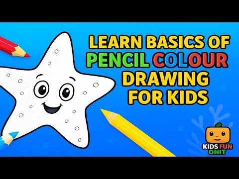 Learn How Too Colour Pencil colour ✏️ 🖍️ drawings for kids | Kids Fun Onit