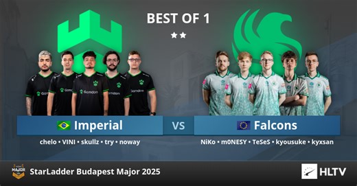 Imperial vs Falcons at StarLadder Budapest Major 2025