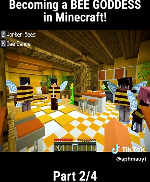 Becoming a BEE GODDESS in Minecraft! - Part 2-4 #aphmau #fypシ #viralvideo