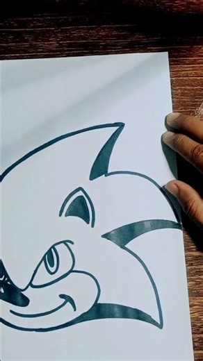 Draw a sonic #ytshorts #sketchful #art #drawingtechniques #draw #sketchdrawingtutorial