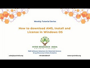 01 How to Download, Install and License AMS Software in Windows OS