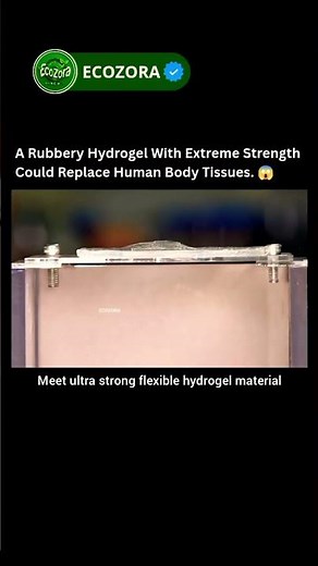 This Hydrogel Stretches 20x Without Breaking 😳 #biotech #innovation