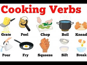 Cooking Verbs in English | Essential Cooking Vocabulary with Pictures | English Vocabulary