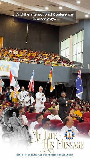 1.3K views · 48 reactions | Flags flutter high when countries follow values | SSSIO International Conference in Sri Lanka #SriSathyaSai #SriLankaConference2023 #MyLifeHisMessage #SSSIO #SSSIOSriLanka2023 | Sri Sathya Sai International Organization | Facebook
