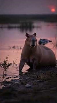 Capybara: The Calm That Conquers the Wild#nationalgeographic