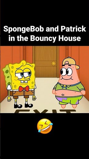 SpongeBob and Patrick in the Bouncy House! 🤣 Part 3 #spongebob #spongebobsquarepants #animation