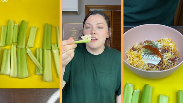 Easiest Celery Snack Ever with Dip!
