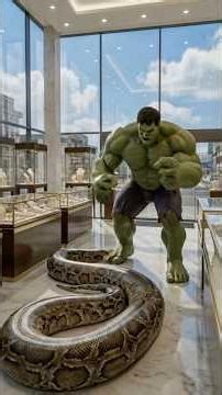 गरीब Hulk की किस्मत बदली | अजगर पकड़ा और मिला नौलखा हार #ai #hulk #shorts #youtubeshorts