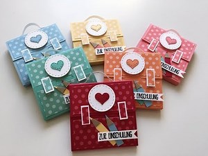 DIY-Tutorial Mini-Schulranzen-Notizbuch