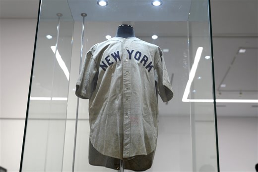 Babe Ruth jersey of ‘called shot’ fame sells for record $24 million