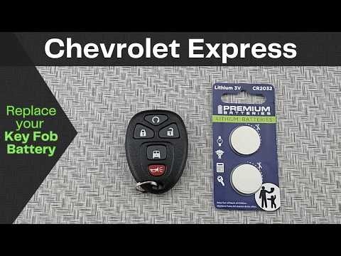 How to DIY Replace or Change a 2016-2024 Chevrolet Express Key Fob Remote Battery