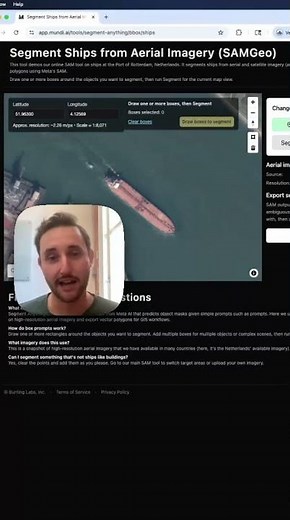 How to automatically digitize ships from satellite imagery using SAMGEO