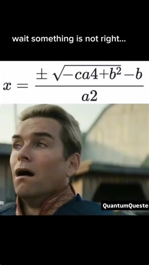 𝙌𝙪𝙖𝙣𝙩𝙪𝙢𝙌𝙪𝙚𝙨𝙩𝙚𝙧𝙧 • Powered by Atoms and Ambition on Instagram: "When the Math starts Math-ing... but in the wrong direction. 🧠🌀 Is it just us, or does this formula look like it was written by someone who had a dream about algebra once and tried to reconstruct it from memory? 😭 We’ve all been there—halfway through a physics or calculus problem, staring at your own handwriting, realizing you’ve accidentally invented a new branch of mathematics. The "Quadratic Formula" in this vide