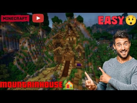 This is the COZIEST Mountain View House in Survival Minecraft😱😲 #minecraft